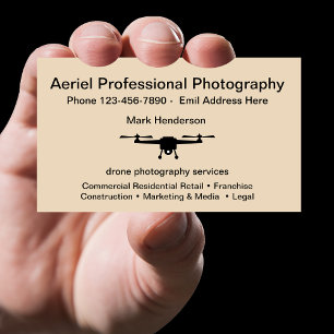 Carte De Visite Photographie de drone aérien