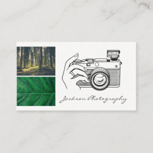 Carte De Visite Photographie de la nature extérieure   Illustratio