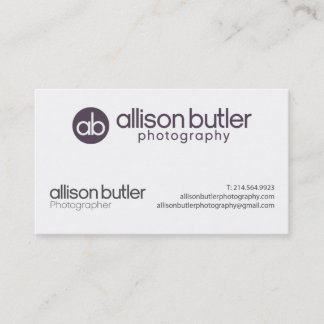Carte De Visite Photographie de maître d'hôtel d'Allison