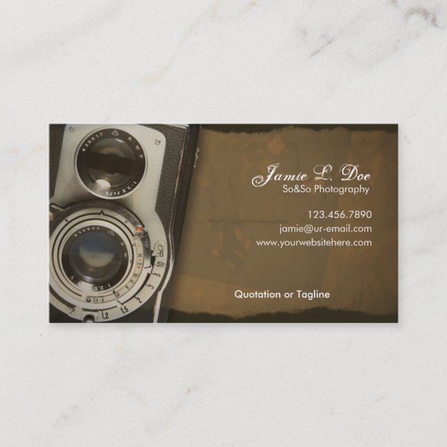 Carte De Visite Photographie de vieille école (Devant)