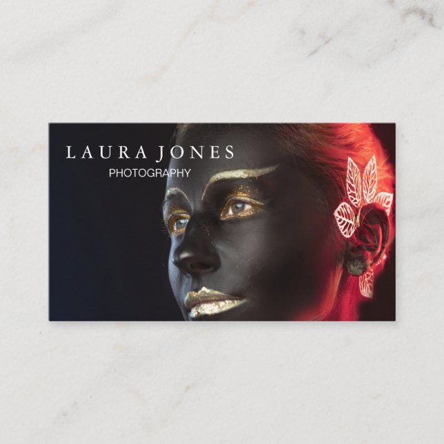 Carte De Visite Photographie du visualiseur de lentilles de caméra (Devant)