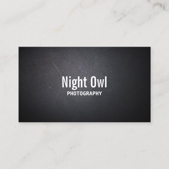 Carte De Visite Photographie Elegant Dark Texture Photographe (Devant)