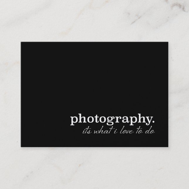 Carte De Visite Photographie est il ce que j'aime faire ! ! Perle (Devant)