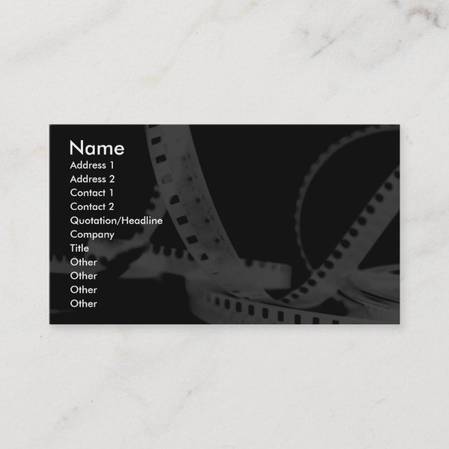 Carte De Visite Photographie, Flim, divertissement (Devant)