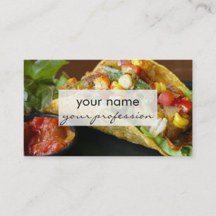 Carte De Visite photographie mexicaine délicieuse de tacos