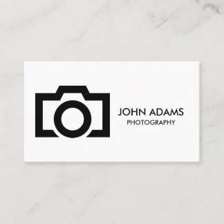 Carte De Visite Photographie minimaliste en noir et blanc