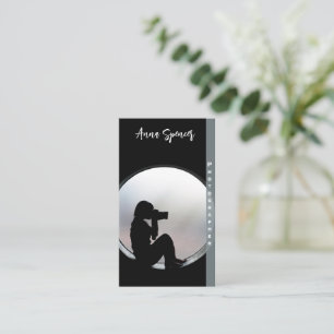 Carte De Visite Photographie minimaliste Photo complète Simple ent