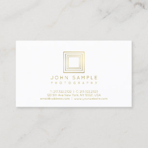 Carte De Visite Photographie moderne de regard d'or de photographe