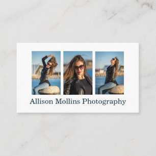 Carte De Visite Photographie moderne simple et propre