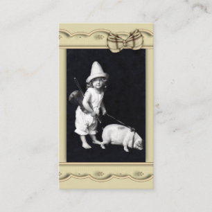 Carte De Visite Photographie porcine et d'I de cru