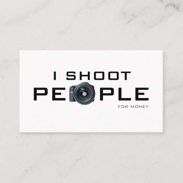 Carte De Visite Photographie pour photographes Vidéographes (Devant)