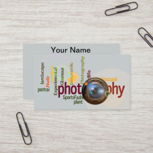 Carte De Visite Photographie professionnelle