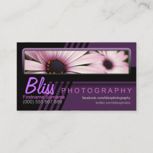 Carte De Visite Photographie rose pourpre avec des affaires de