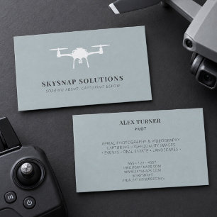 Carte De Visite Photographie Vidéographie par Drone Aérien Moderne