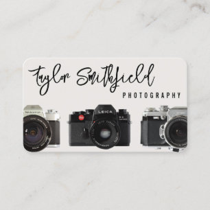 Carte de visite photographique Rustique Cameras