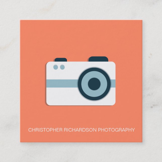 Carte de visite photographique simple et élégant (Devant)