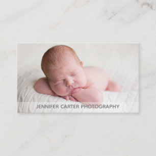 Carte De Visite Photos minimalistes de photos gris blanc