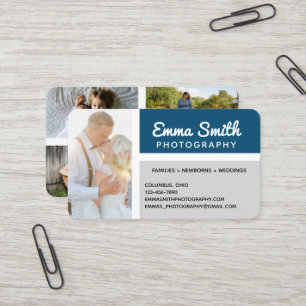 Carte De Visite Photos photographiques Ajouter votre logo personna