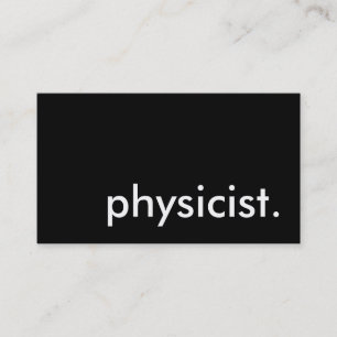 Carte De Visite physicien.