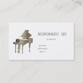 Carte De Visite pianist