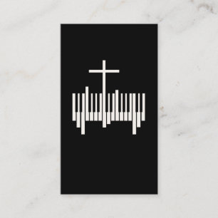 Carte De Visite Pianiste chrétien Musique religieuse Lord Piano