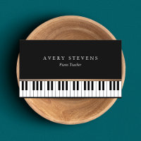 Pianiste Clés de piano noir élégantes et simples