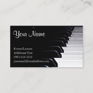 Carte De Visite Pianiste - professeur - compositeur - bande