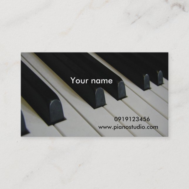 Carte De Visite Piano (Devant)
