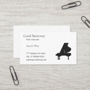 Carte De Visite Piano