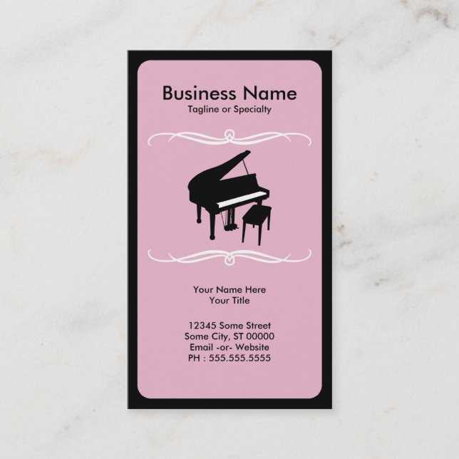 Carte De Visite piano de mod (Devant)
