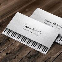 Piano Enseignant Élégante Musique blanche
