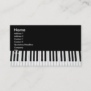 Carte de visite Piano Keys