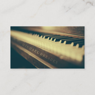 Carte De Visite Piano vintage avec votre marque