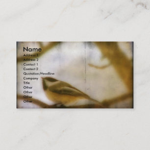Carte De Visite Pickadee