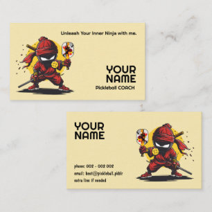 Carte De Visite Pickleball Ninja Pro