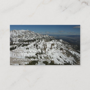 Carte De Visite Pics neigeux des monts Grand Teton I Photographie