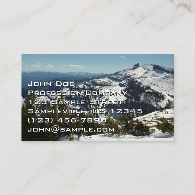 Carte De Visite Pics neigeux du Grand Teton (Devant)
