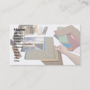 Carte De Visite PictureFraming, nom, adresse 1, adresse 2,