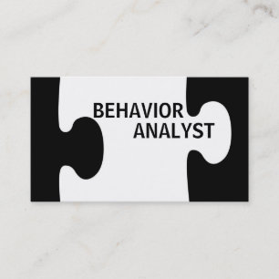 Carte De Visite Pièce de puzzle Analyste du comportement