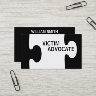 Carte De Visite Pièce du puzzle Victime Advocate