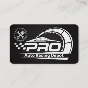 Carte De Visite Pièces d'auto de course Services Technicien
