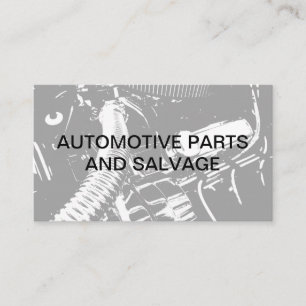 Carte De Visite Pièces D'Automobile Et Entreprises De Restauratio