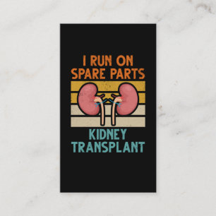 Carte De Visite Pièces de rechange pour la transplantation vintag