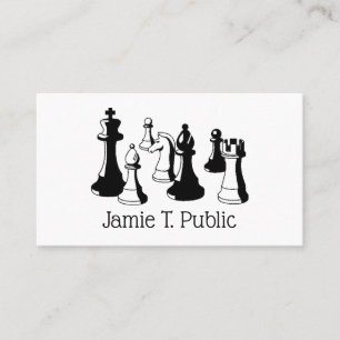 Carte De Visite Pièces d'échecs Art Vintage #2