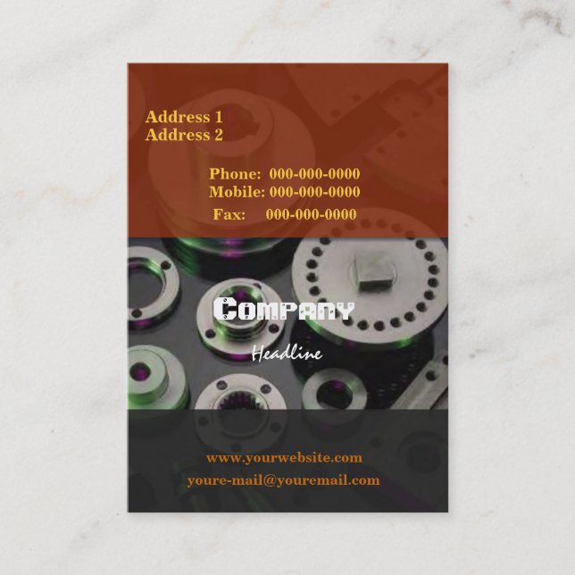 Carte de visite Pièces détachées (Devant)