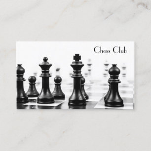 Carte De Visite Pièces du tableau d'échecs cool Photographie - Car