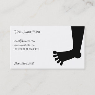 Carte De Visite Pied, votre nom ici,