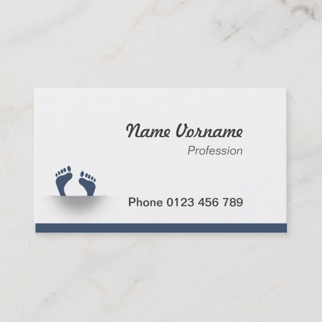 Carte De Visite Pieds (Devant)