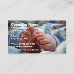 Carte De Visite Pieds mignons de bébé