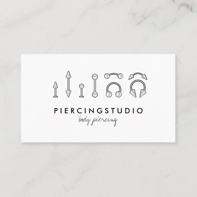 Carte De Visite Piercing (Devant)